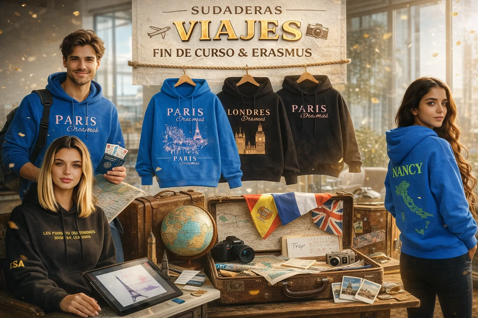 Sudaderas personalizadas para grupos en Sant Francesc Xavier y Formentera