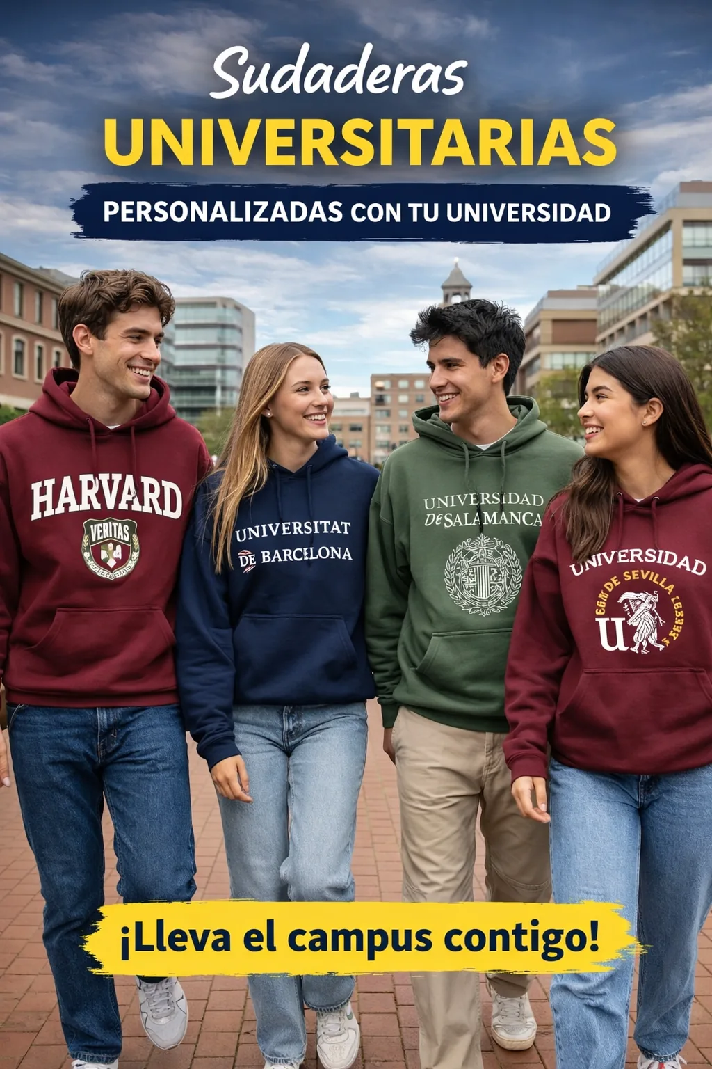 Sudaderas personalizadas para grupos en Menorca para clases, carreras y grupos